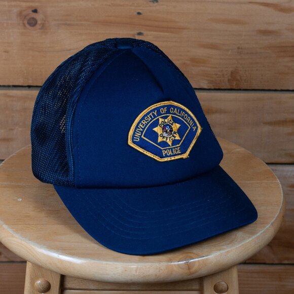 Vintage University Of California Police Trucker Hat - Picture 1 of 5